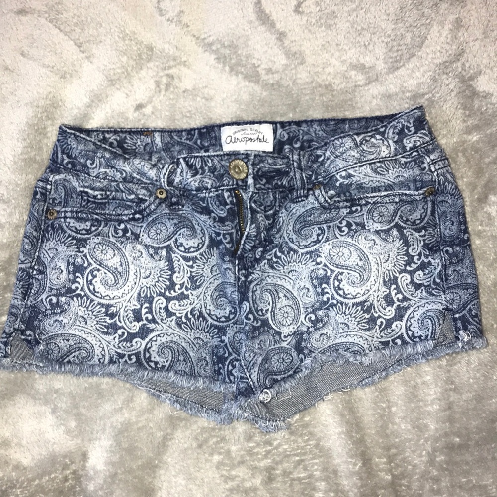 girls aeropostale jean shorts